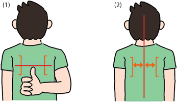 肩の柔軟性のチェック法
